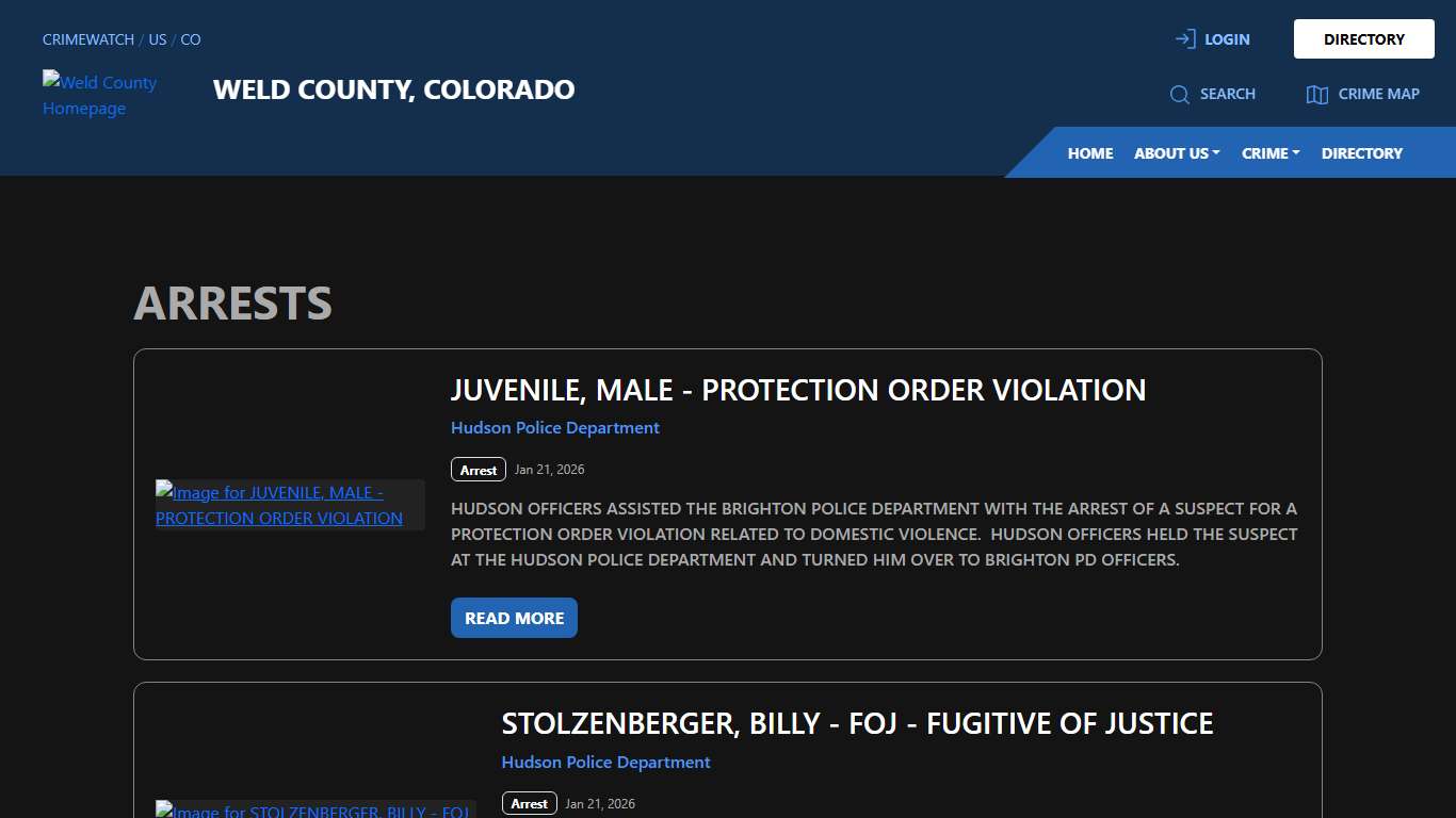 Arrests for Weld County, Colorado | CRIMEWATCH